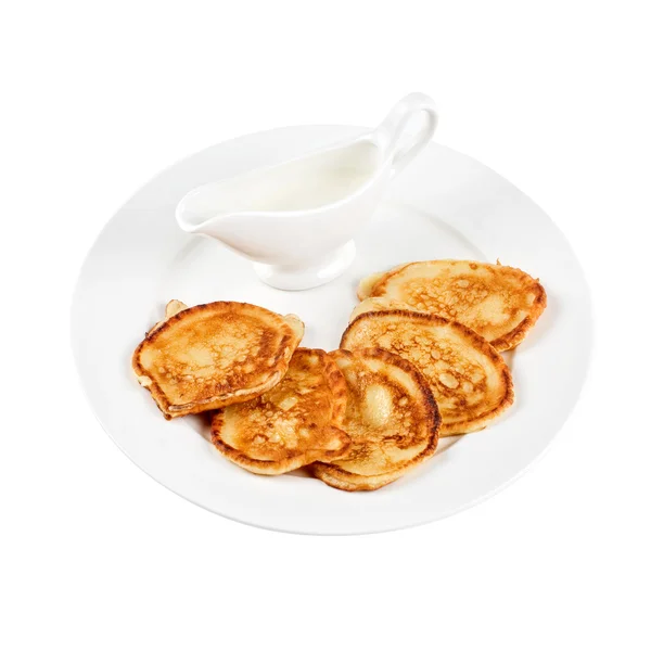 Tasty thick pancake — Stock Photo, Image