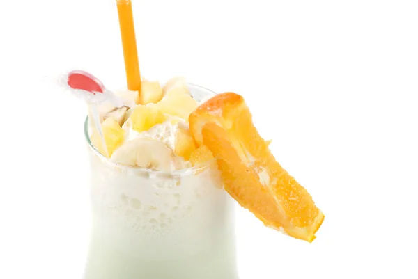 Milk fruit cocktail — Stock Photo, Image