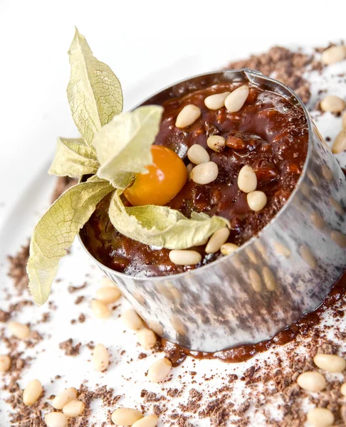 Sobremesa de risoto de chocolate — Fotografia de Stock