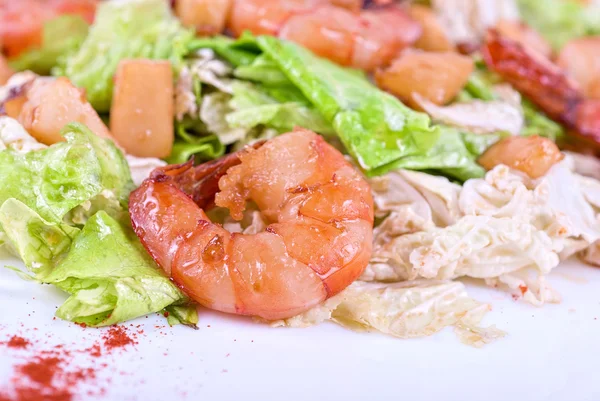 Shrimp tiger salad — Stock Photo, Image