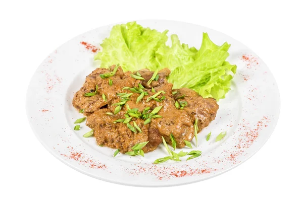 Fried liver of a rabbit — Stock Photo, Image