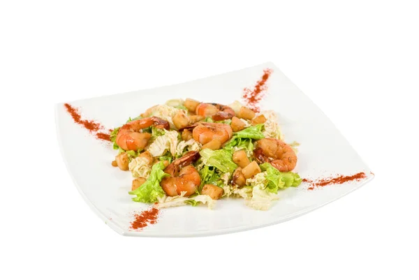 Shrimp Tiger Salat — Stockfoto