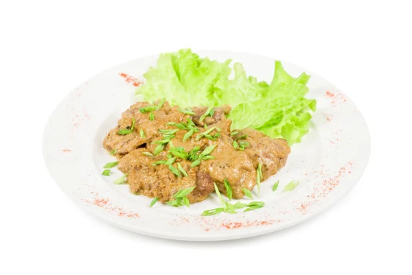 Fried liver of a rabbit — Stock Photo, Image