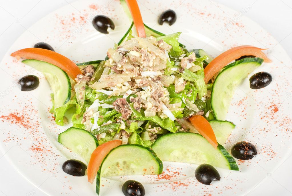 Salad of tuna fish