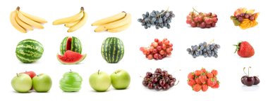 Set of fruits and vegetables clipart