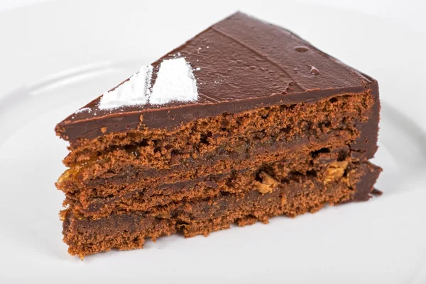 Smaczne ciasto czekoladowe — Zdjęcie stockowe