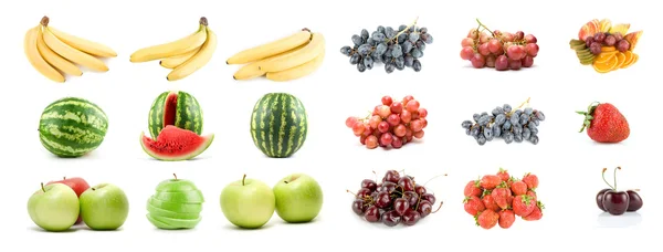Conjunto de frutas e legumes — Fotografia de Stock