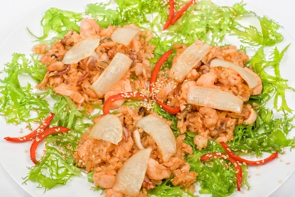 구운 야채와 쌀 — 스톡 사진