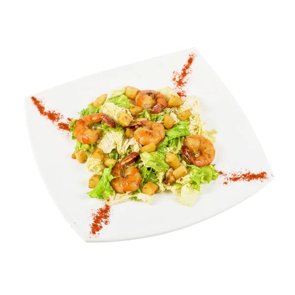 Shrimp tiger salad — Stock Photo, Image