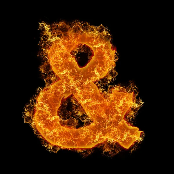 Fire sign AND — Stock Photo, Image