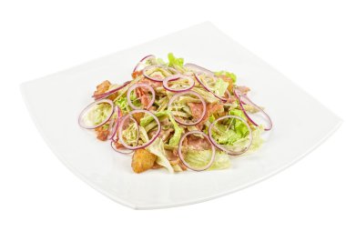 fırında sebzeli et soğan salata