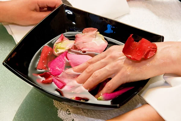 Voorbereiding op de manicure — Stockfoto