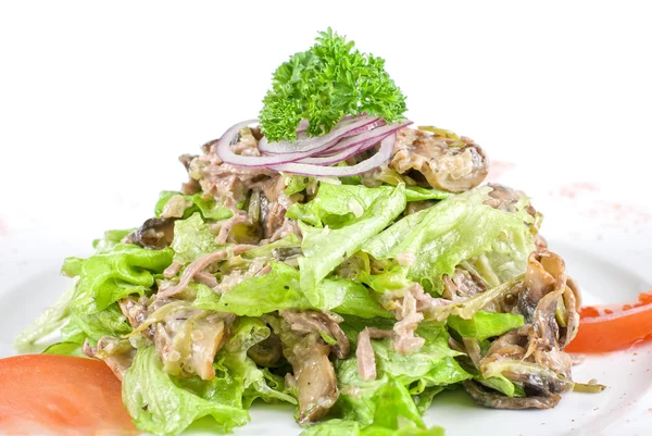 Salade met tong — Stockfoto