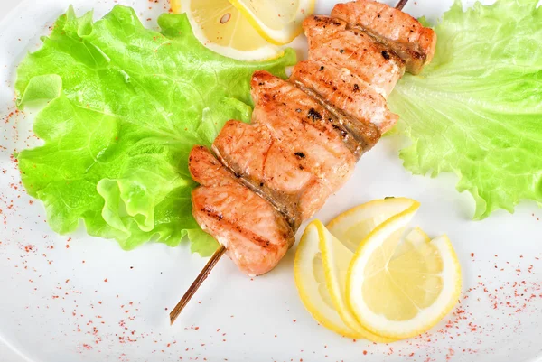 Sabroso kebab de salmón — Foto de Stock
