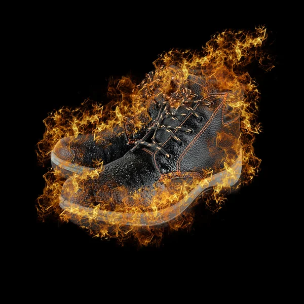 Brand laarzen — Stockfoto