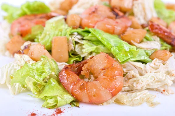 Shrimp Tiger Salat — Stockfoto