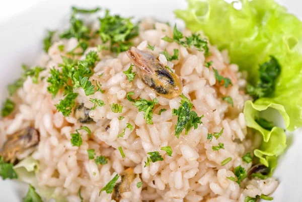 Risotto whit seafood — Stock Photo, Image