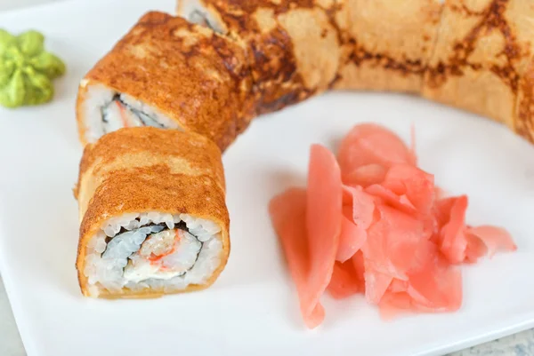 Pannenkoek sushi — Stockfoto