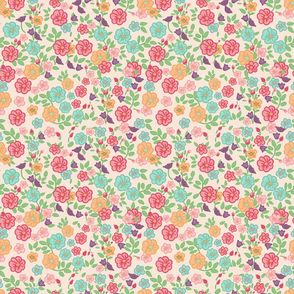Petites fleurs sans couture — Image vectorielle