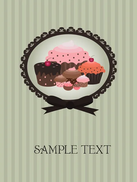 Cupcake design — Stock Vector