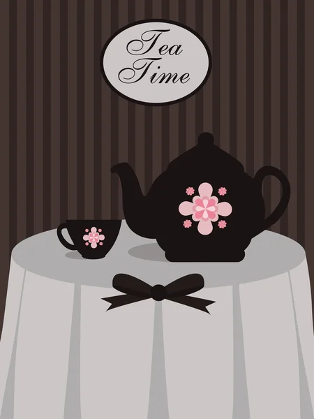 茶の設計 — ストックベクタ