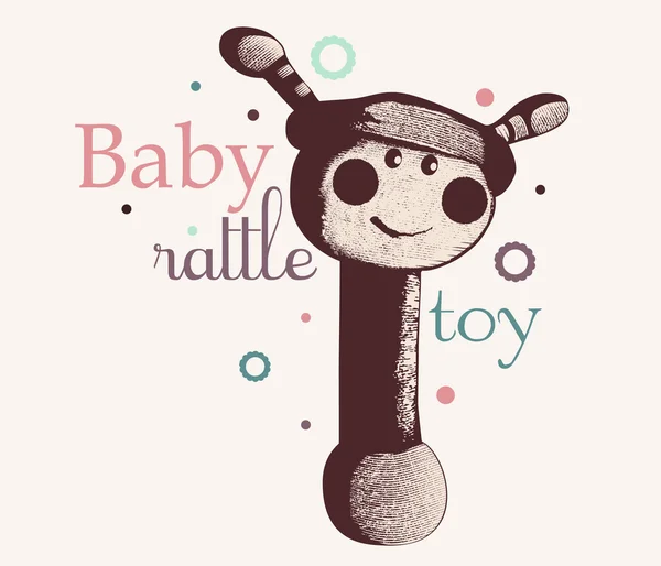 Baby rattle design — Stock Vector