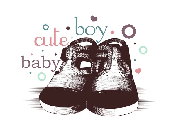 Baby boy designu — Stockový vektor