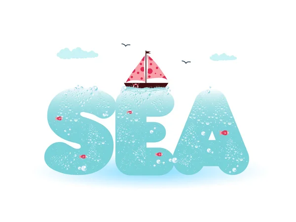 Sea design — Stock Vector