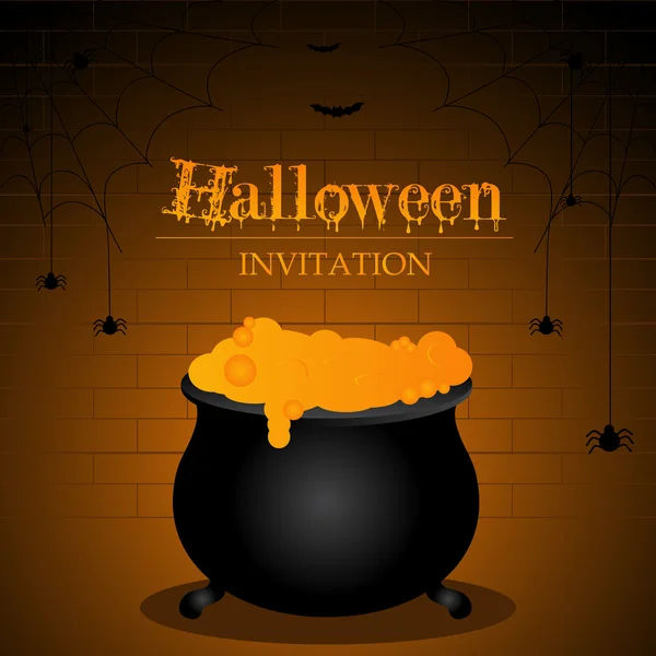 Invitation d'Halloween — Image vectorielle