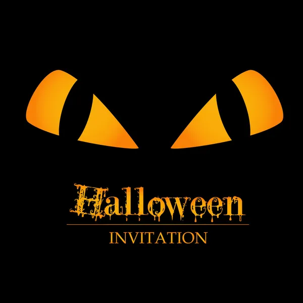 Convite de Halloween — Vetor de Stock