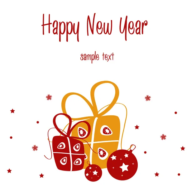Happy new year card — Stock Vector