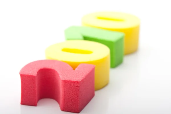 Dígitos coloridos — Fotografia de Stock