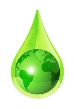 Earth water drop clipart