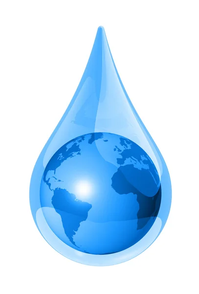 Jordens vattendroppe — Stockfoto