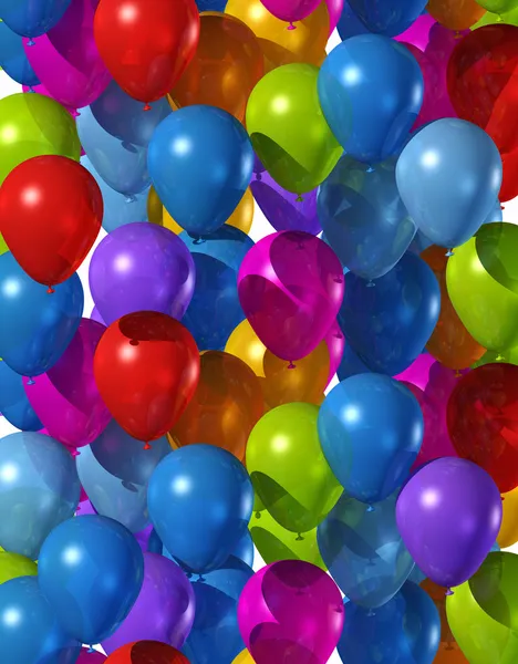 Färgade ballonger — Stockfoto