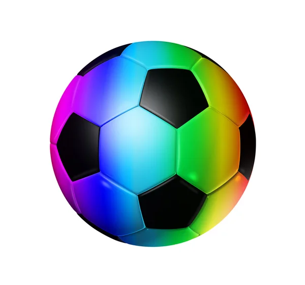 Веселка футбол футбол м'яч — стокове фото