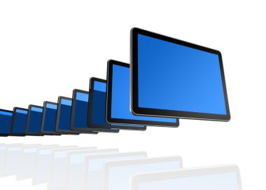 3D TV screens clipart