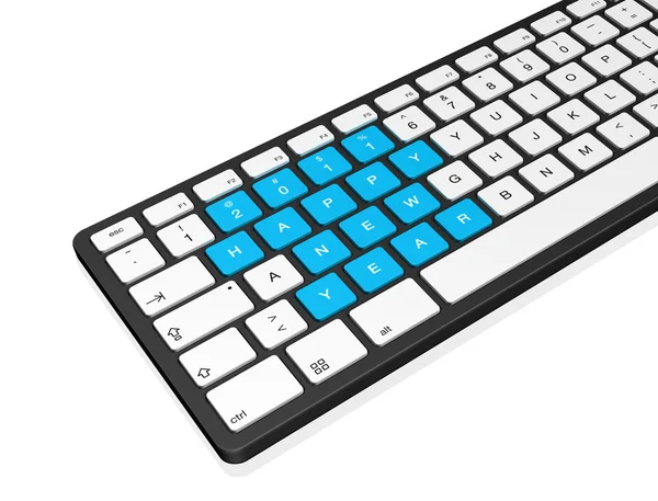New year 2011 computer keyboard — Stock Photo, Image
