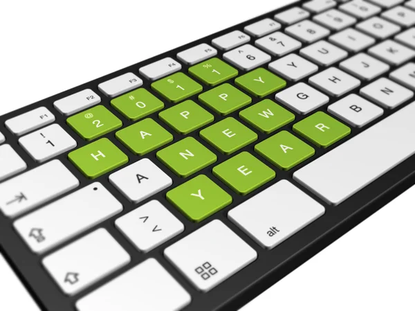 新しい 2011 年のコンピューターのキーボード — ストック写真