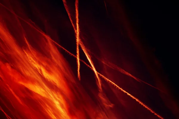 燃える空 — ストック写真