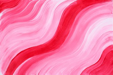 Red painted wavelike pattern clipart