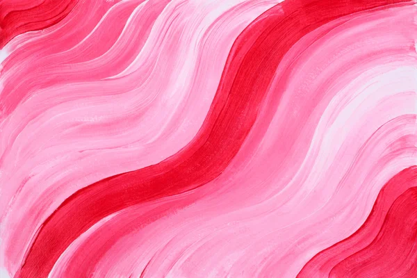 Vermelho pintado padrão ondulatório — Fotografia de Stock