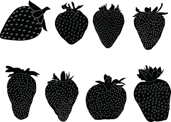 Strawberry collection — Stock Vector