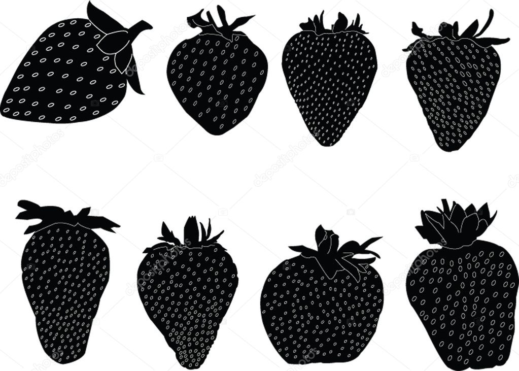 Strawberry collection Stock Vector by ©vule46 3027070