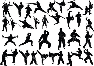 Fighting sports clipart