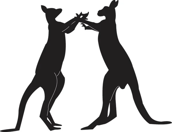 Dansende kangoeroe — Stockvector