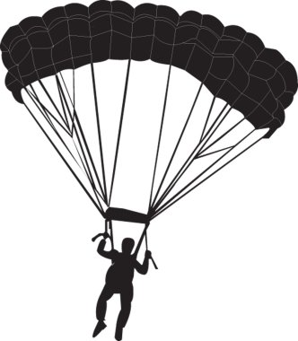 Parachutist clipart