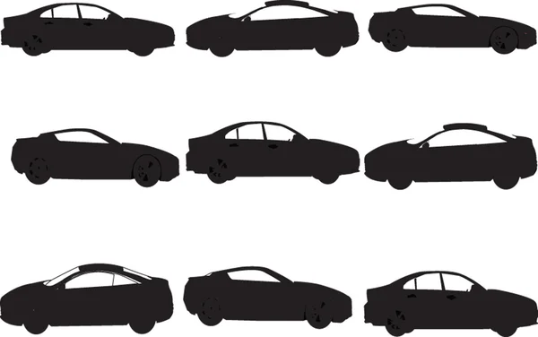 Collection d'illustrations de voitures — Image vectorielle