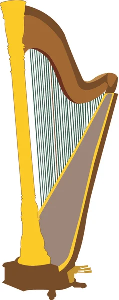 Harp illustration — Stock Vector