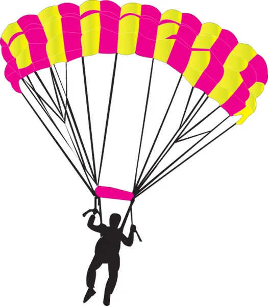 Parachutiste — Image vectorielle